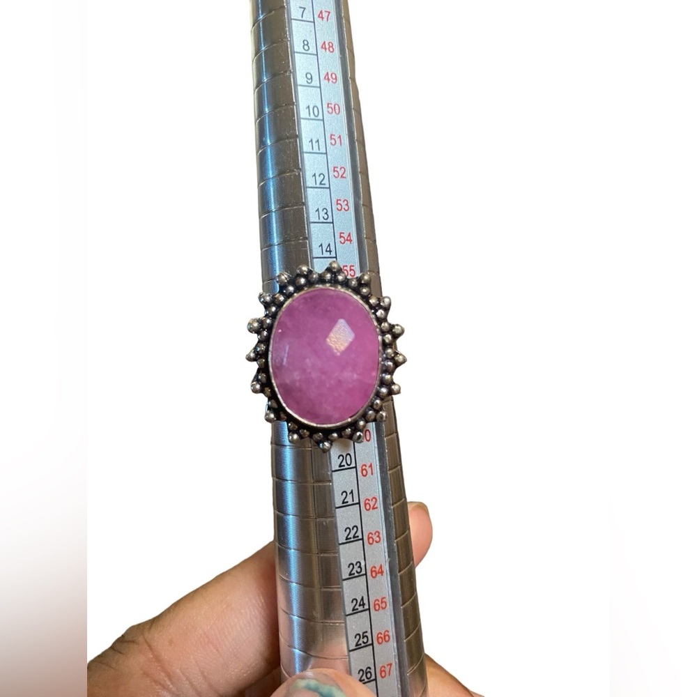 New 925 Sterling Silver Gemstone Ring.